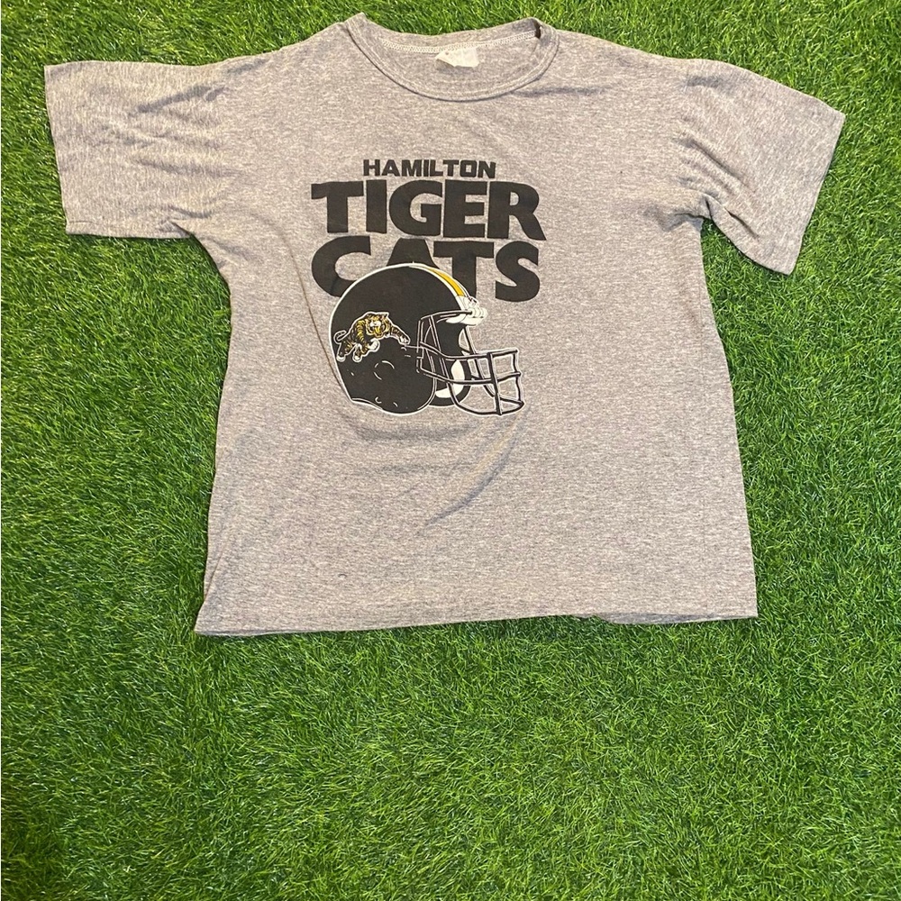 Vintage CFL Hamilton tigers single stitch football t shirt size small